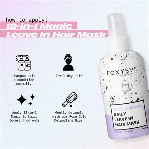 Revitalize and Nourish Your Hair with Foxybae Hair 12 in 1 Magic Daily Leave In Hair Mask